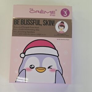 The Crème Shop Be Blissful, Skin! Penguin Face Mask - Pink